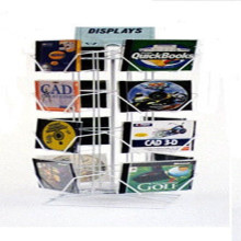 Clear Acrylic Pocket Brochure Display Stand/Display Rack/Display Banner